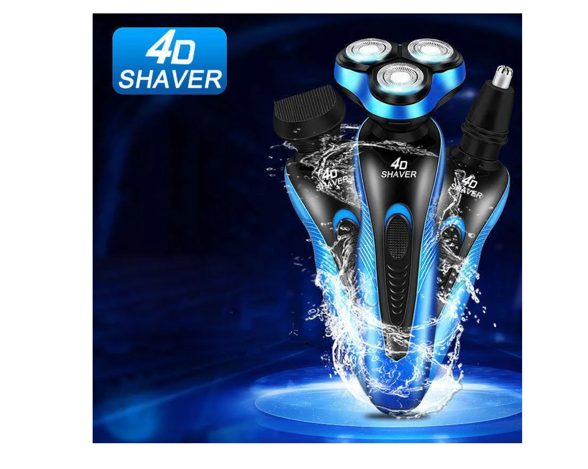 Máquina Afeitar Barba Eléctrica 3 En 1 Recargable