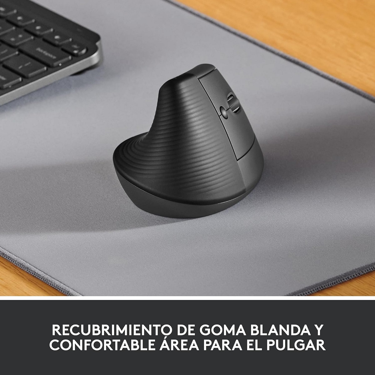 Mouse Logitech LIFT Vertical Ergonomico Inalambrico Optico USB Grafito 910-006466
