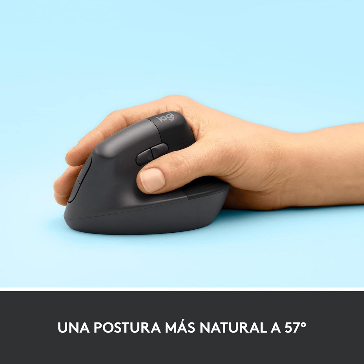 Mouse Logitech LIFT Vertical Ergonomico Inalambrico Optico USB Grafito 910-006466