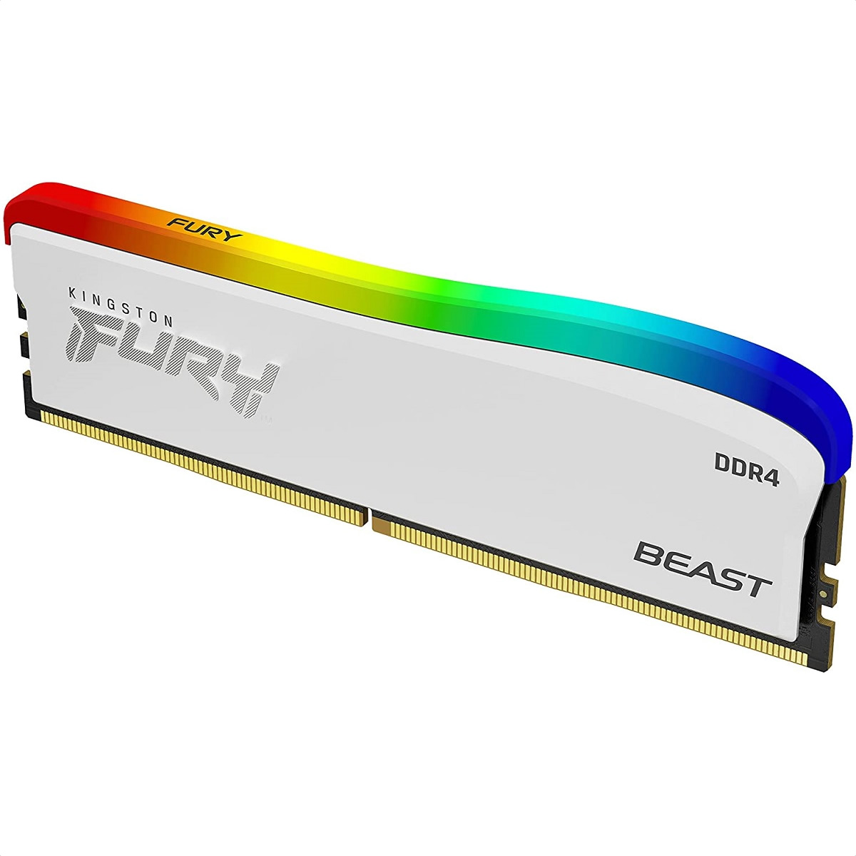 Memoria Ram DDR4 Kingston Fury Beast RGB Special Edition 3600MHz 8GB PC4-28800 Blanca KF436C17BWA/8