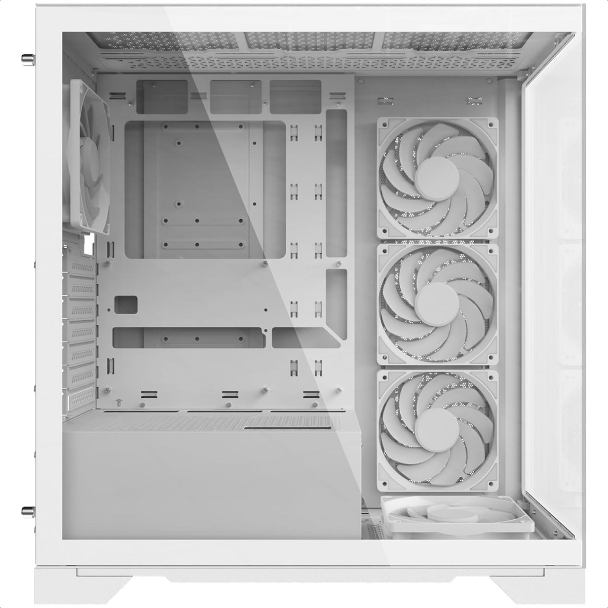 Gabinete Adata XPG INVADER X Vidrio Templado 5 Ventiladores ARGB Blanco INVADERXMT-WHCWW