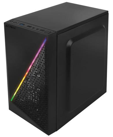 Gabinete ACTECK Kioto GC460 Micro-ATX Fuente 500W USB3 AC-933070