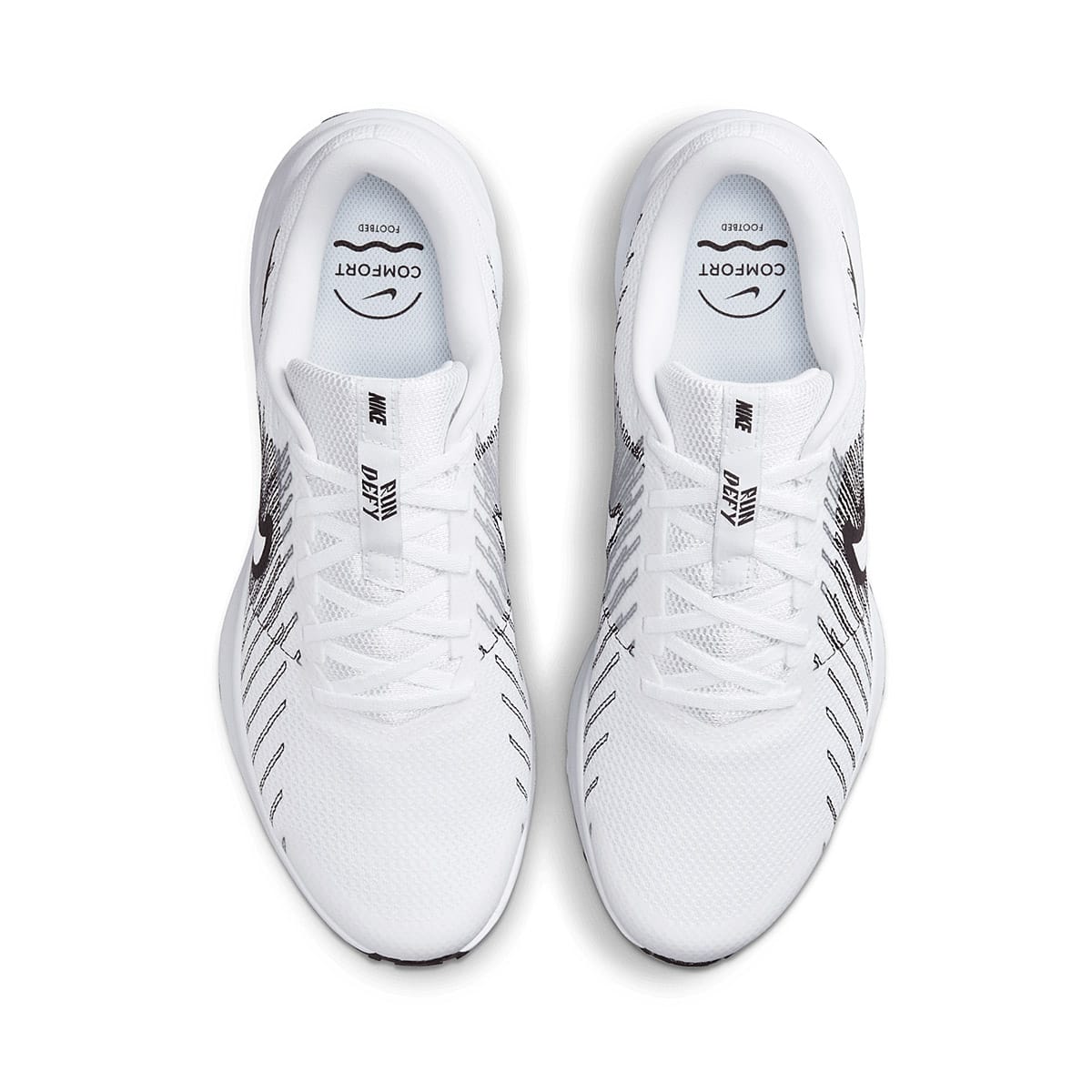 TENIS DEPORTIVO NIKE RUN DEFY HM9594-102 BLANCO-NEGRO  PARA HOMBRE 