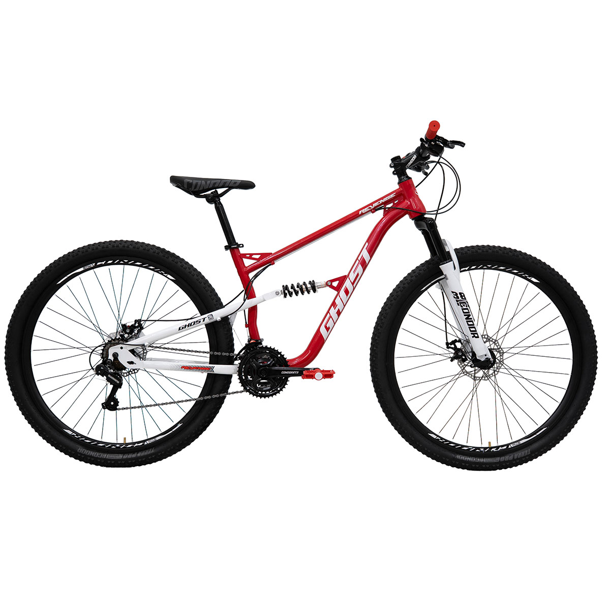 Bicicleta de Montaña Rodada 29 de Acero Ghost Revenge Color Rojo