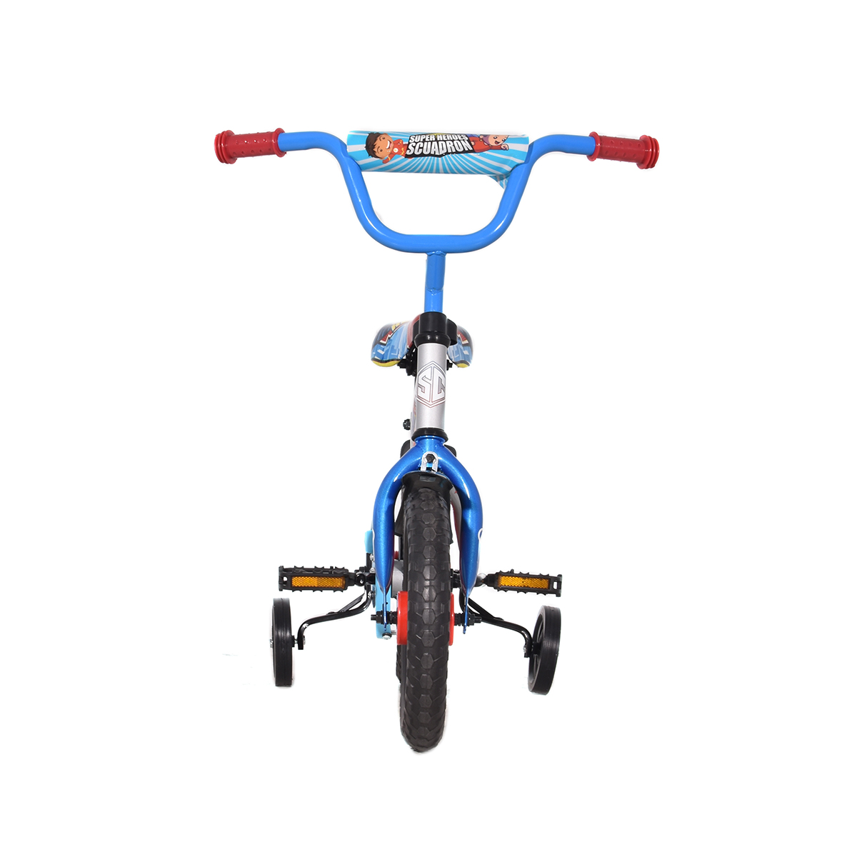 Bicicleta Veloci Street Cross Super Heroes Eva Rodada 12 Plata Infantil