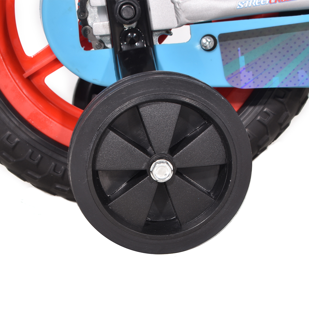 Bicicleta Veloci Street Cross Super Heroes Eva Rodada 12 Plata Infantil