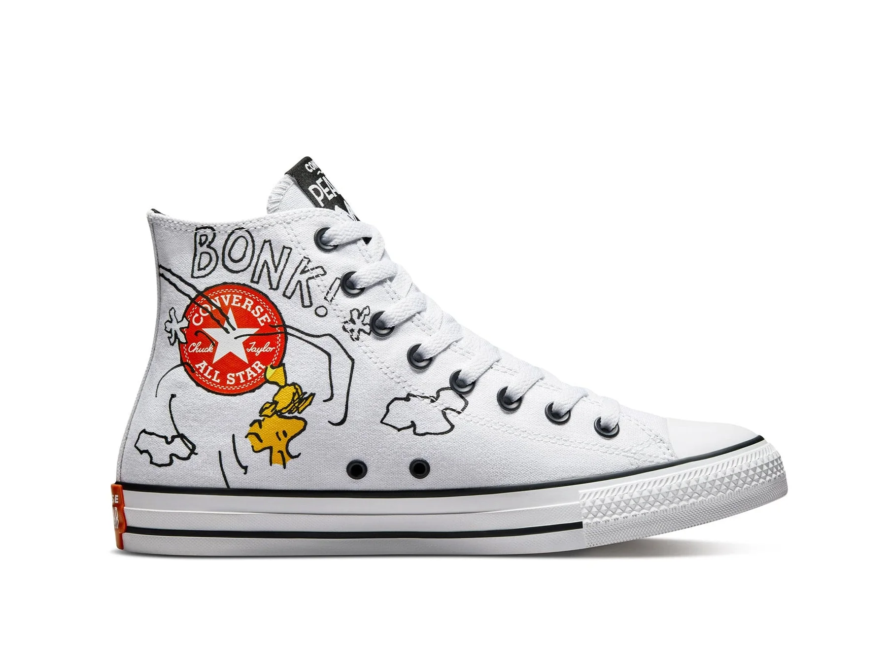 TENIS CONVERSEE CHUCK TAYLOR PEANUTS EDICIÓN LIMITADA (ETIQUETA 26.5 CM)