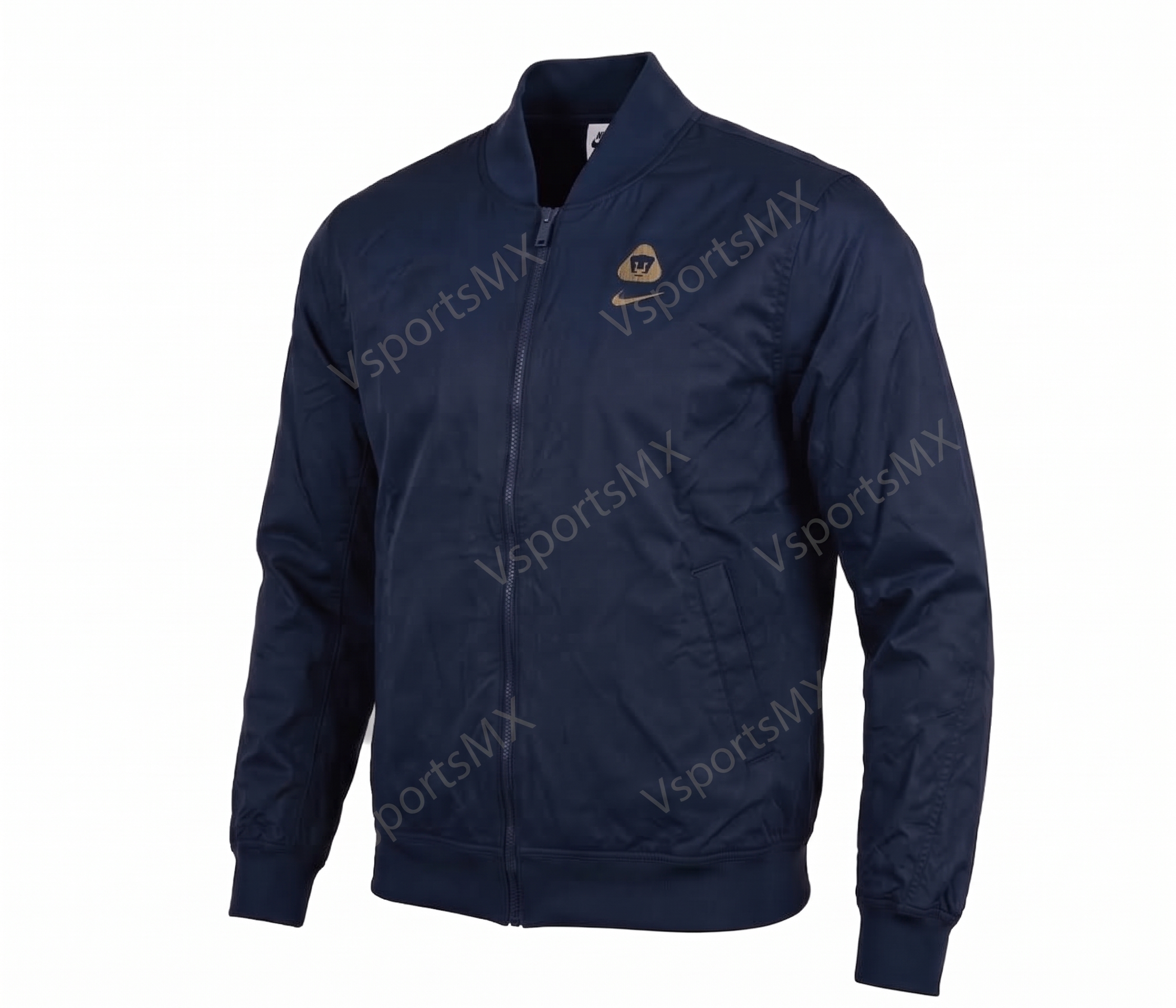 Bomber Nike Pumas UNAM Azul Marino Chamarra de Cierre para Hombre