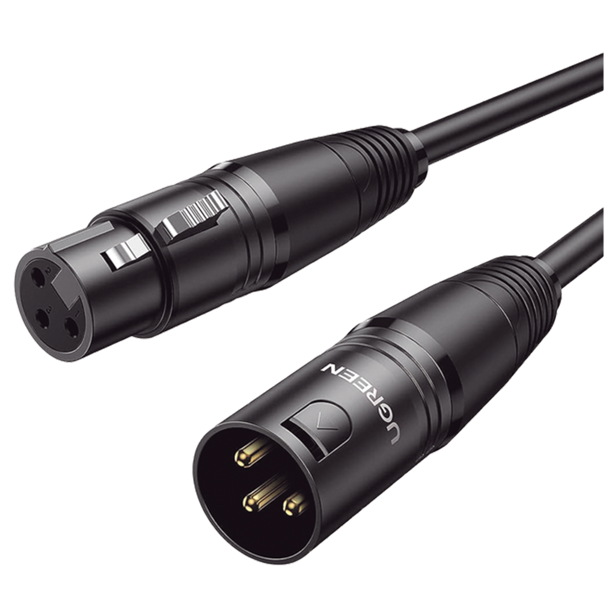 Cable para Micrófono XLR Tipo Canon Macho a Hembra 10 Metros - 20714 UGREEN