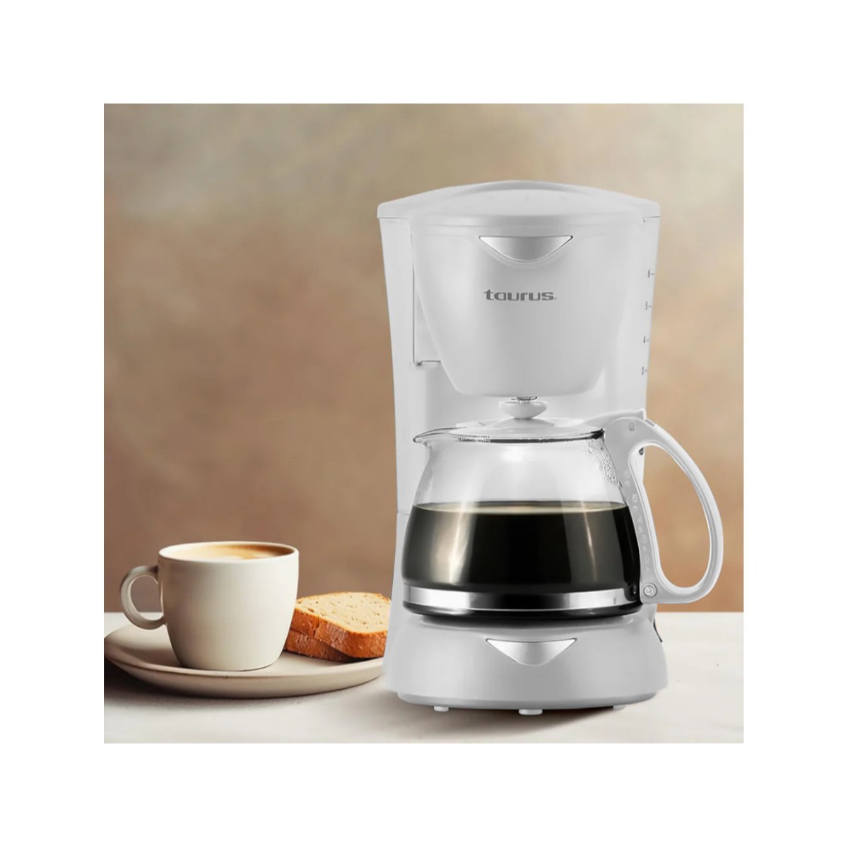 Cafetera Taurus Filtro Permanente 6 Tazas C6T-CLEAR-BLA