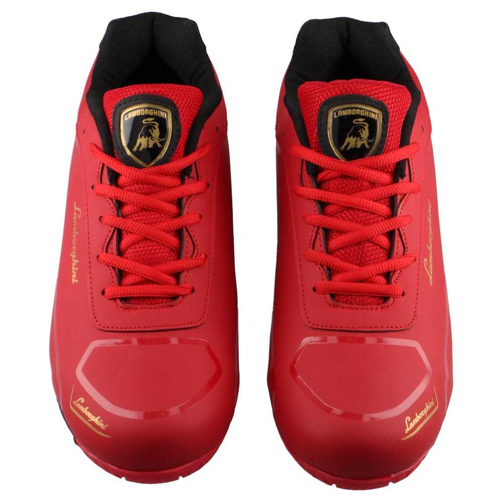 Tenis Caballero Lamborghini 8108 Rojo Tenis Urbano Casual Hombre