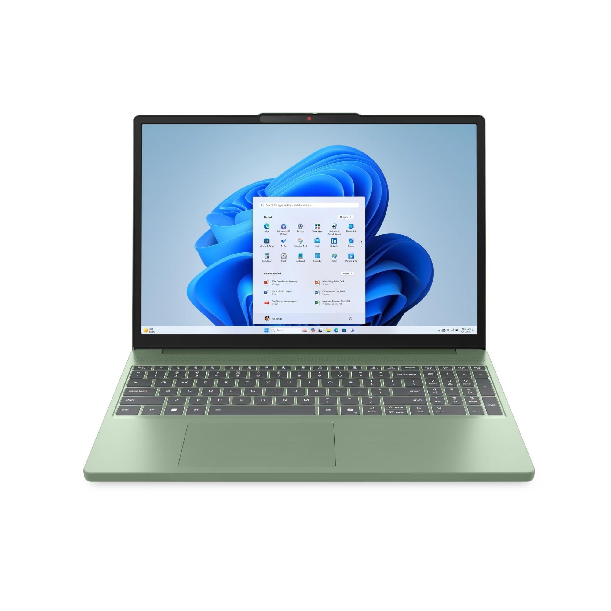 Lenovo IdeaPad Slim 3 de 15.3", Intel Core i5-13420H, 8 GB RAM DDR5, 512 GB SSD NVMe, Windows 11 Home, Verde