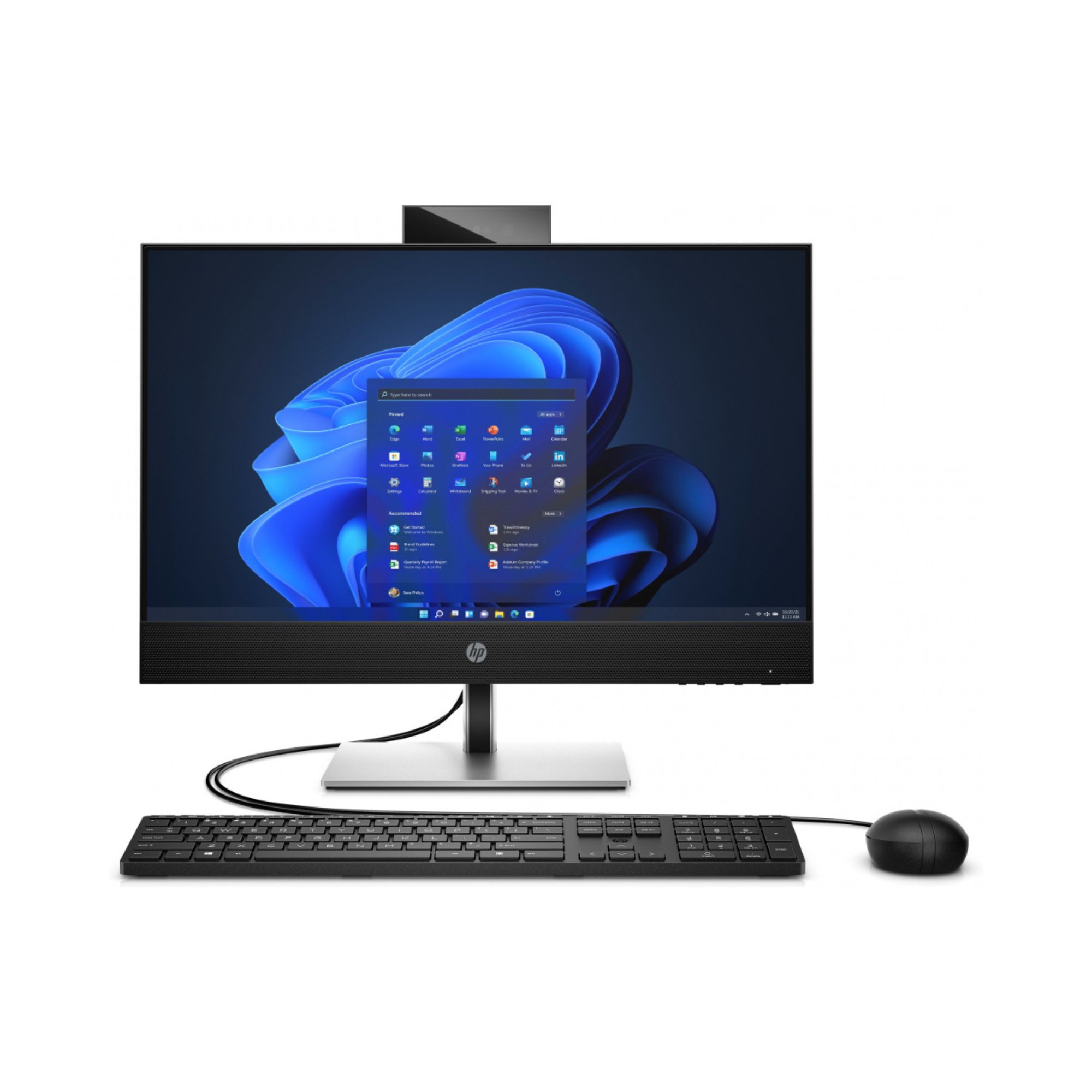 All in One HP Pro One 440 G9 de 23.8", Inte Core i5-12500, 8 GB RAM, 512 GB SSD NVMe, Windows 11 Pro, Negro