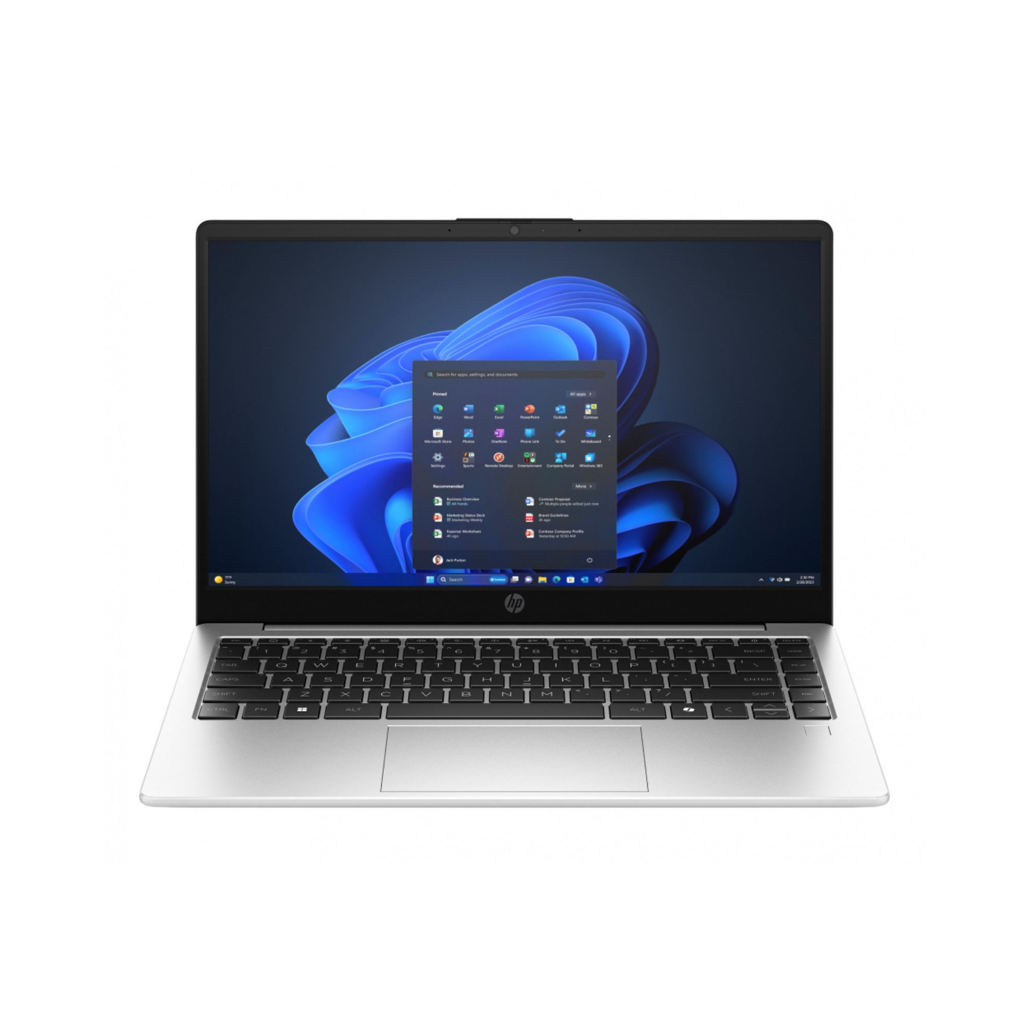 HP 240 G10 de 14", Intel Core 3 100U, 8 GB RAM, 512 GB SSD NVMe, Windows 11 Home, Plata