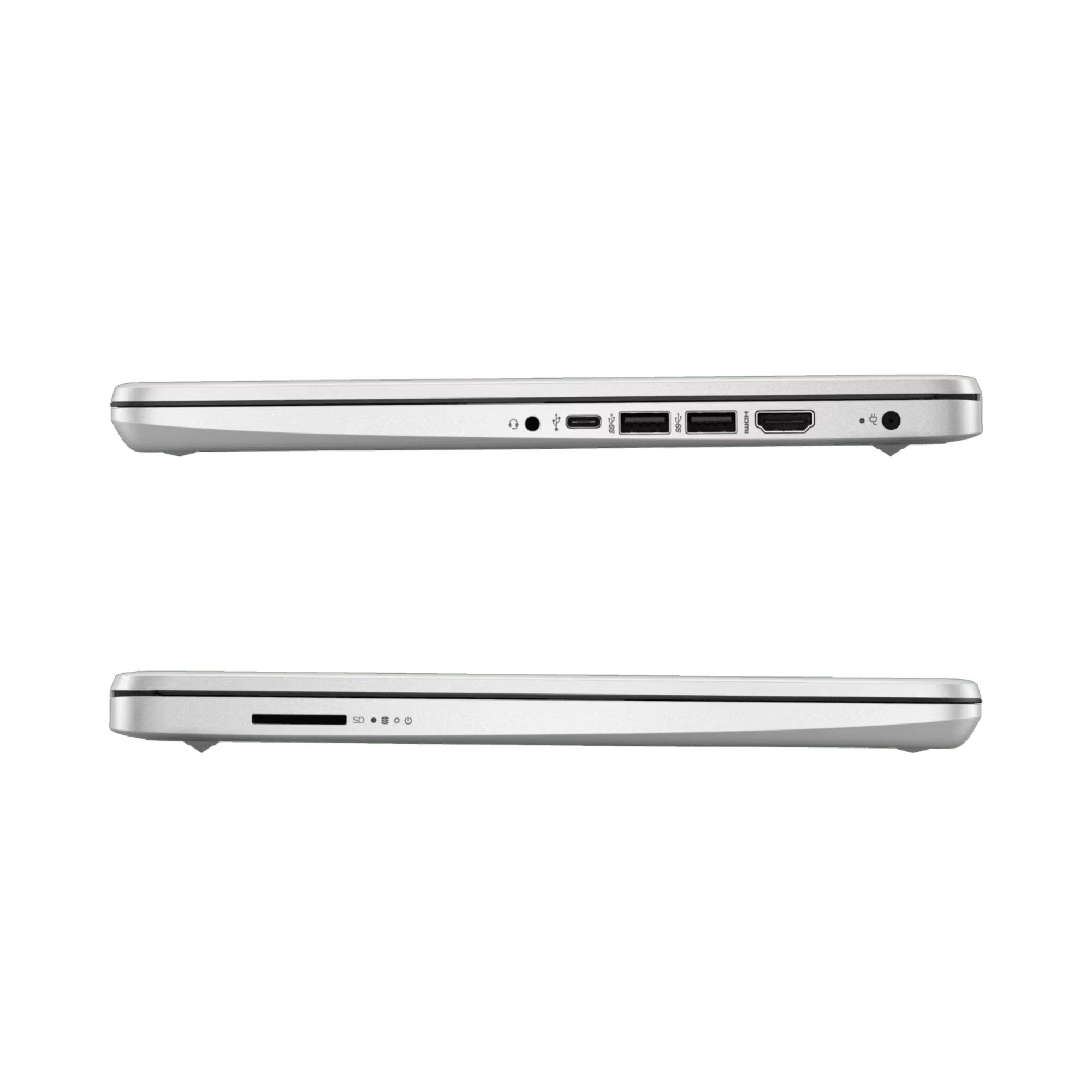 HP 14-dq0532la de 14'', Intel Celeron N4120, 4 GB RAM, 128 GB SSD NVMe, Windows 11 Home, Plata