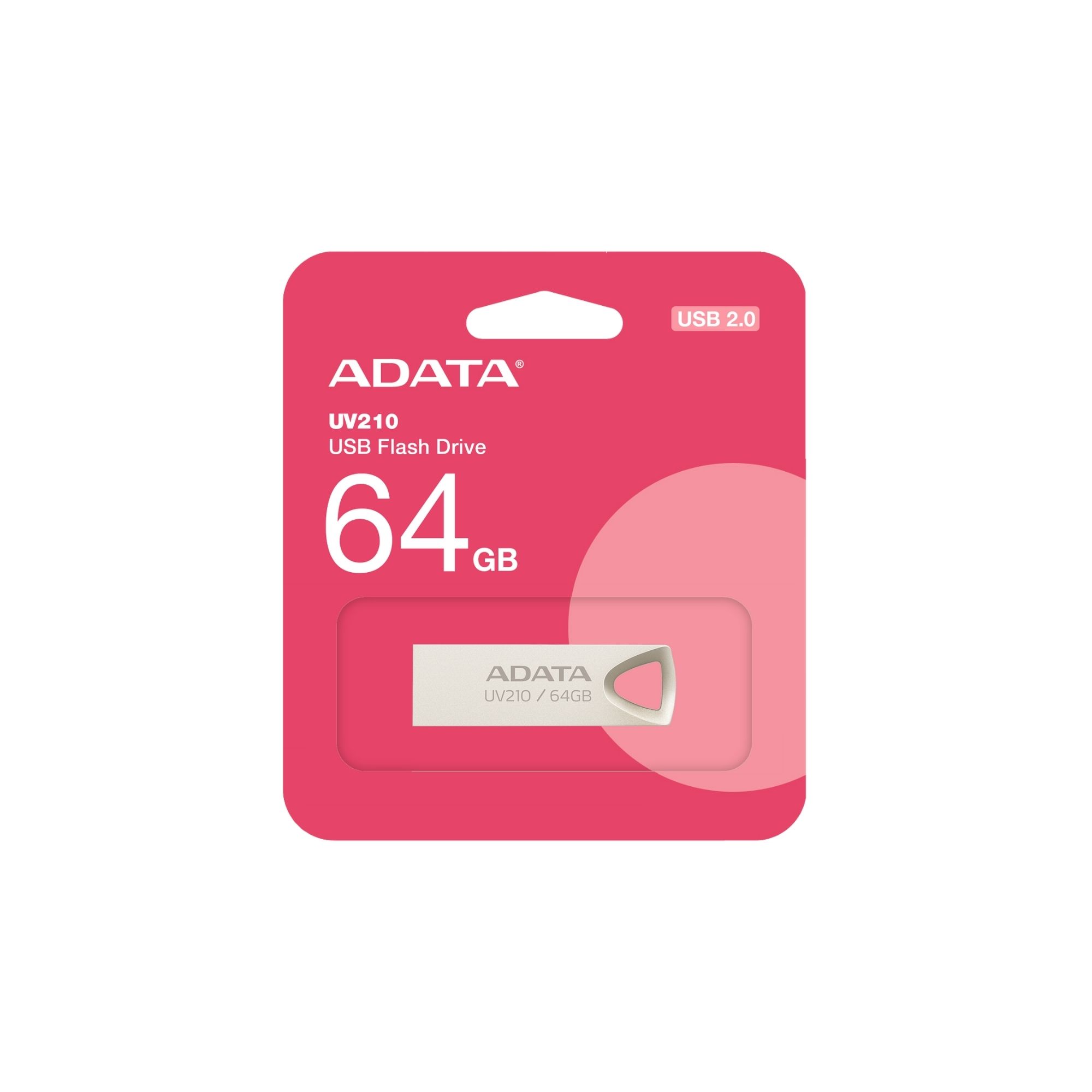 50 Pack - Memoria USB Adata UV210 de 64 GB, USB 2.0, Metálica