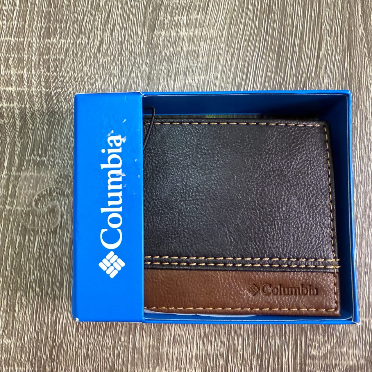 Columbia Cartera Billetera Estilo Casual Para Hombres Doble Tonalidad