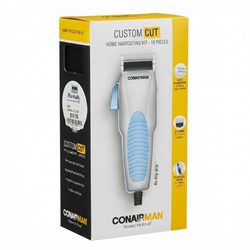 Maquina Cortadora De Cabello Conairman Cut Home Haircutting kit 18 piezas