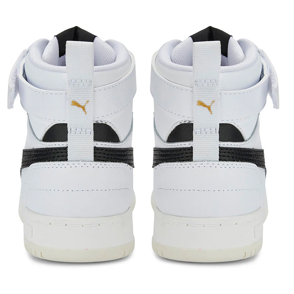 Tenis Puma RBD White Black Gold Jr Hombre Original