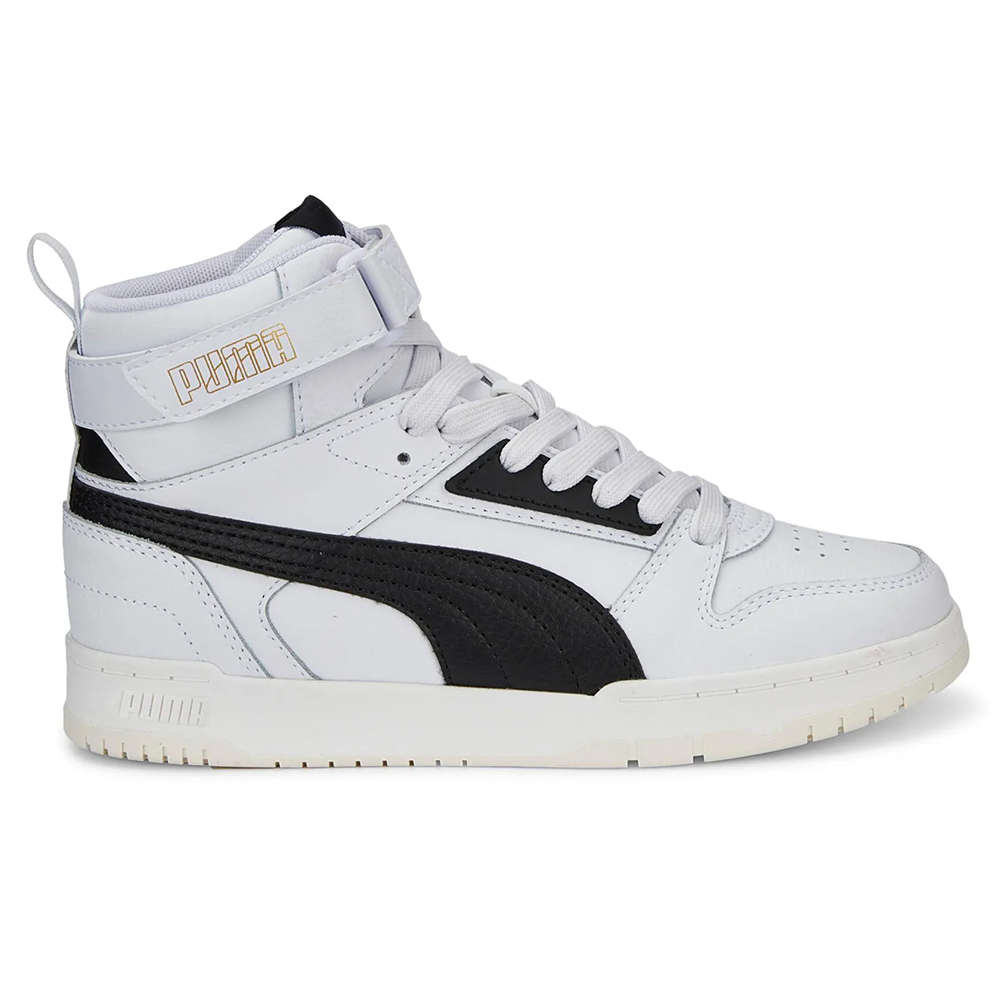 Tenis Puma RBD White Black Gold Jr Hombre Original