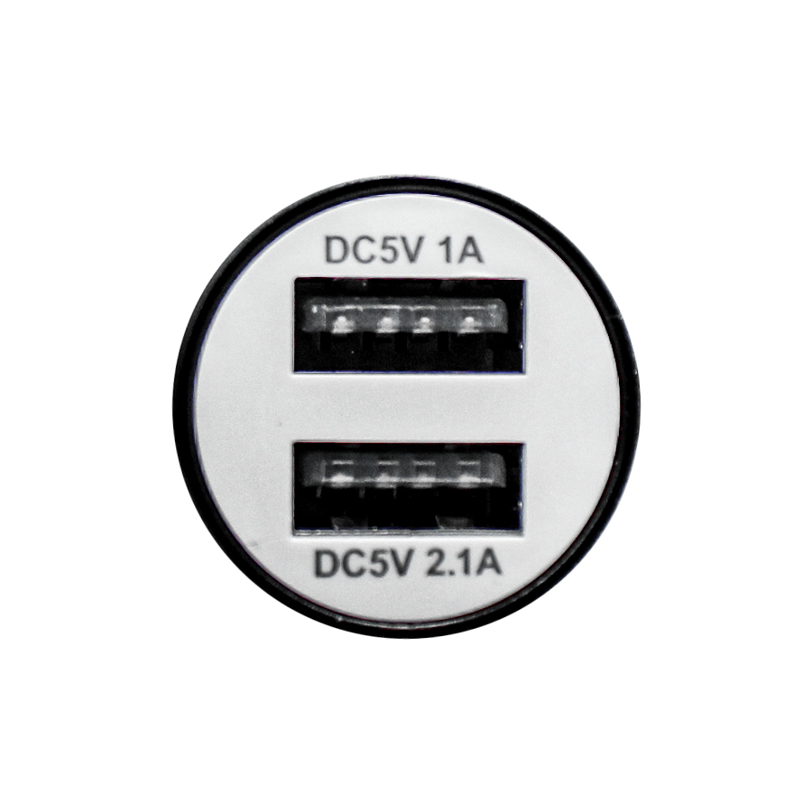 Cargador Para Auto Ghia Gac-176 2puertos Usb 5v Color Ne /vc Color Negro