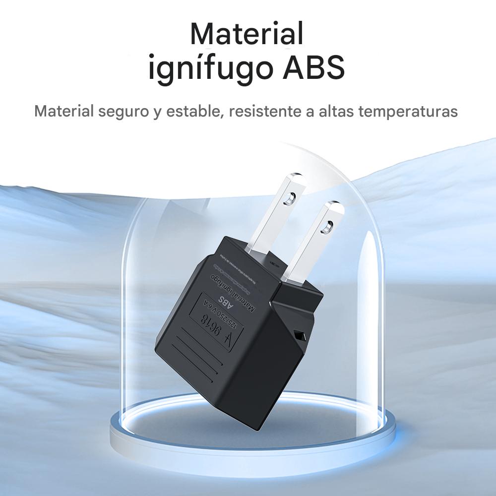Clavija Adaptador Corriente Europeo A Americano Us Eu 2PZ convertidor negro electrónico abs gadget