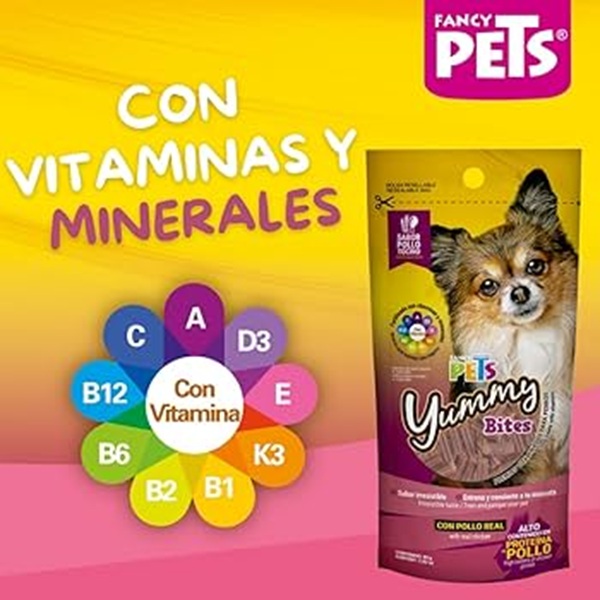 Yummy Bites Sabor Pollo/Tocino 80gr - Fancy Pets
