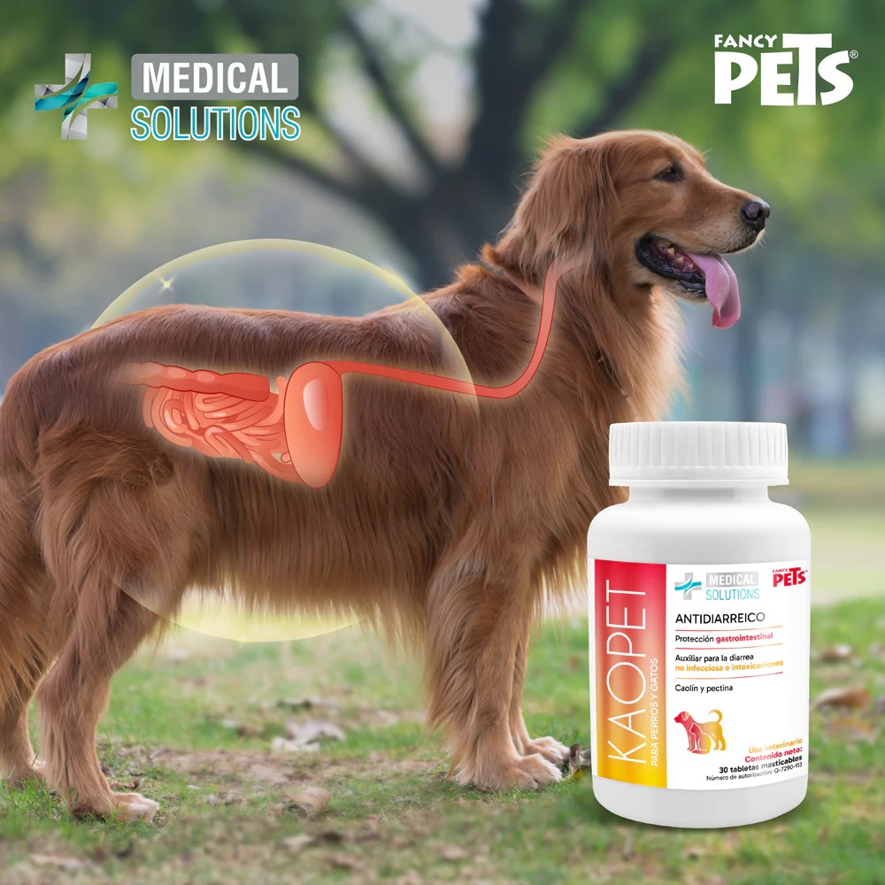 Kaopet Antidiarreico para Perros y Gatos 30 Tabletas - Medical Solutions