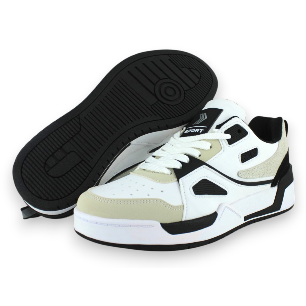 Tenis Casual Blanco Negro Mujer Alif Newk