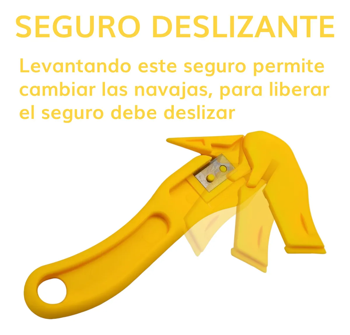Cutter Pato Estilete Seguridad Fleje Corte Navaja Oculta 5pz