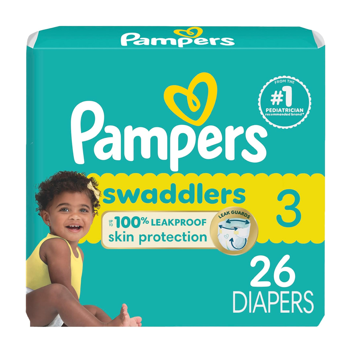 Pañales Pampers Swaddlers Active Baby Talla 3 26pz