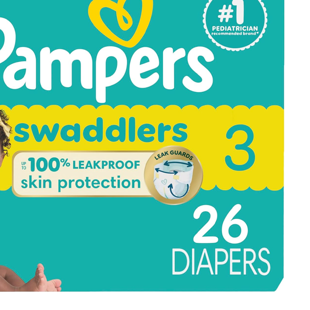 Pañales Pampers Swaddlers Active Baby Talla 3 26pz