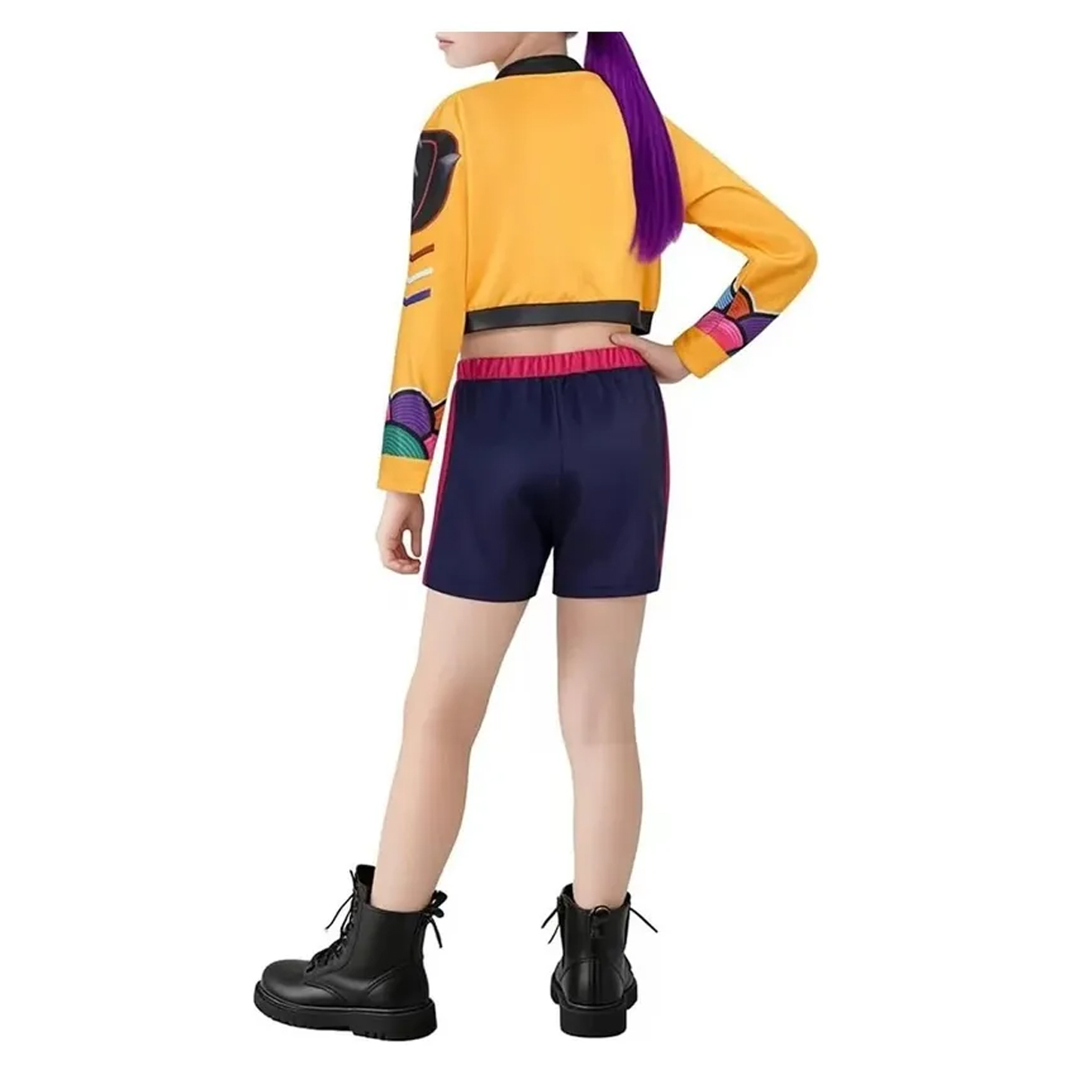 Disfraz De Rumi De Hunter Para Cosplay Y Halloween | Traje De Anime Zoey Mira Con Chaqueta, Camiseta, Pantalones, Falda Y Accesorios | Ideal Para Carnaval Y Fiestas De Disfraces