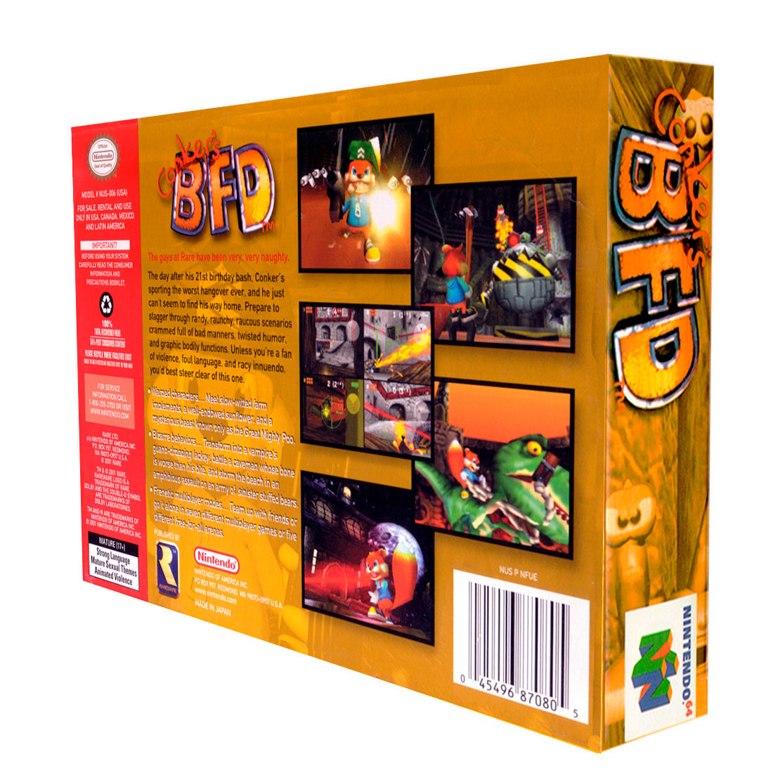 Conker's Bad Fur Day Nintendo 64 Físico En Caja.