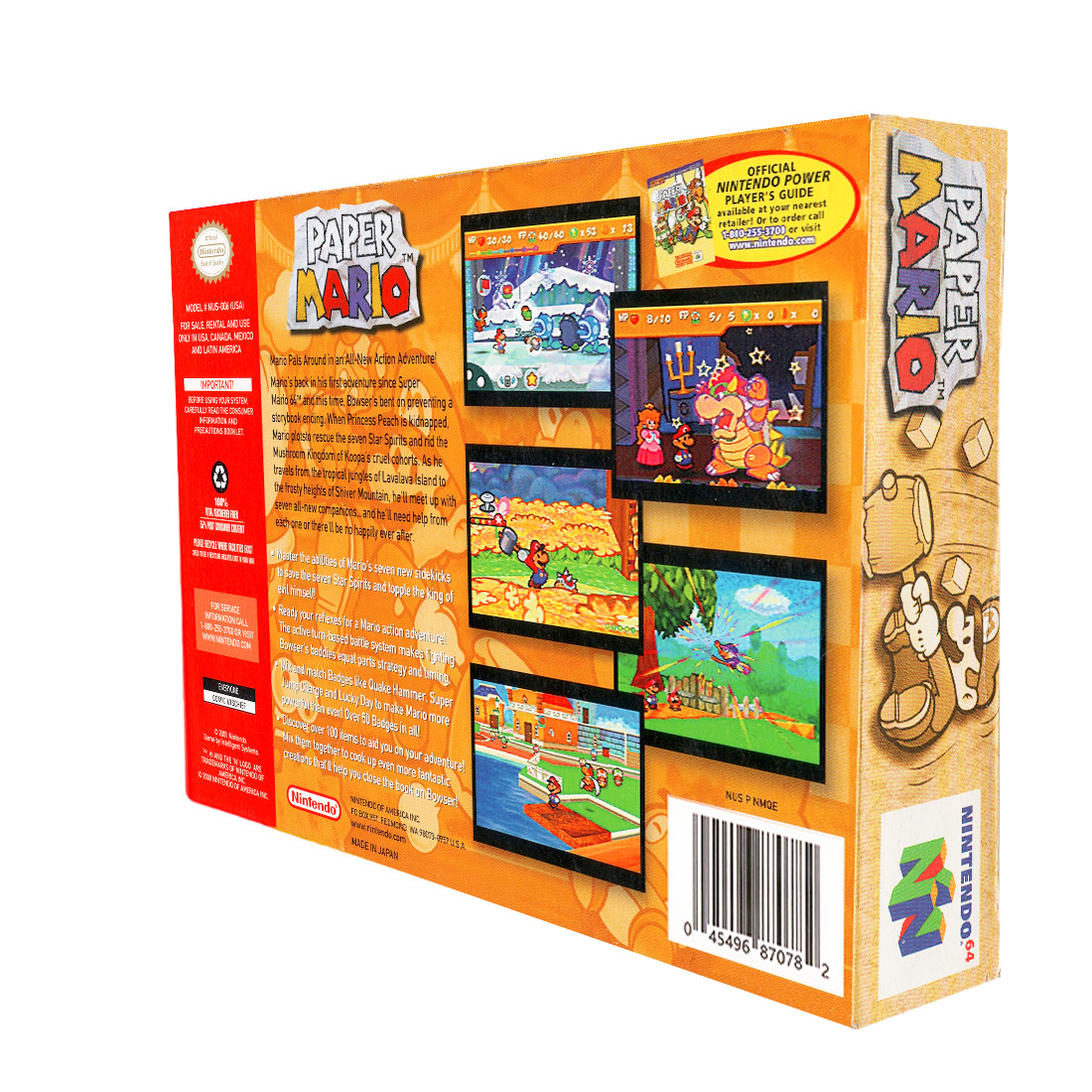 Paper Mario Físico En Caja Con Manual Nintendo 64
