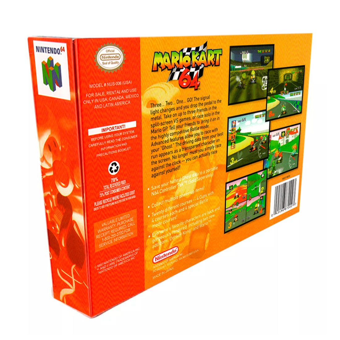 Mario Kart 64 Standard Edición Nintendo 64  Físico En Caja.