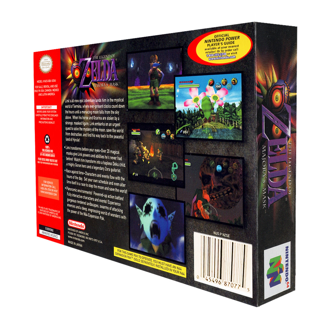 The Legend Of Zelda Majora's Mask Nintendo 64 Físico En Caja.