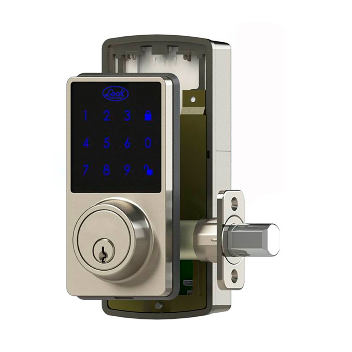 Cerrojo digital panel touch, llave estándar Lock