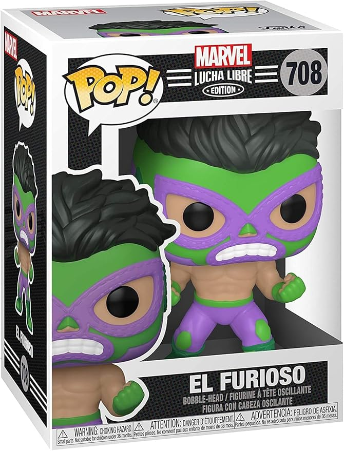 Funko Pop! Marvel Lucha Libre – El Furioso (Hulk) #708