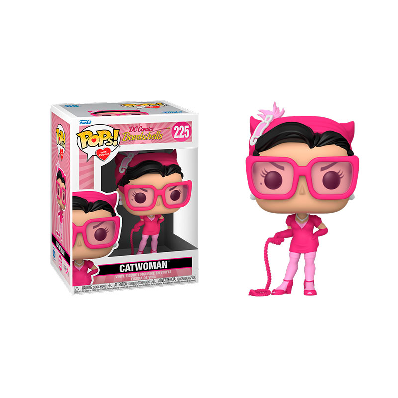 Funko Pop! Heroes – Breast Cancer Awareness at Pops with Purpose – Bombshell Catwoman #225