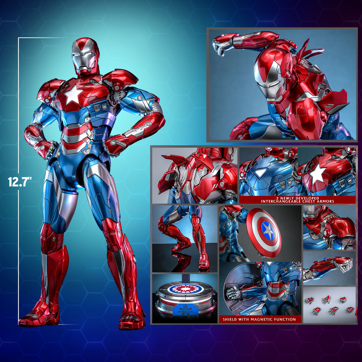 Iron Patriot Sixth Scale Figure Hot Toys