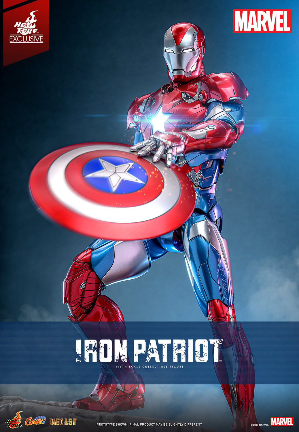 Iron Patriot Sixth Scale Figure Hot Toys