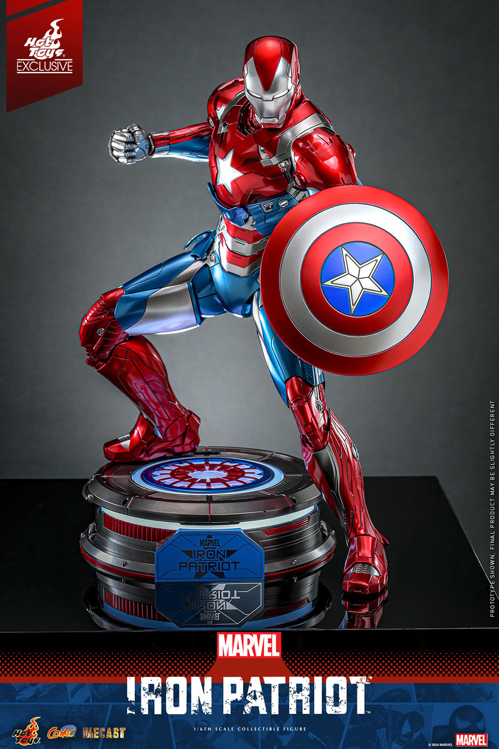 Iron Patriot Sixth Scale Figure Hot Toys