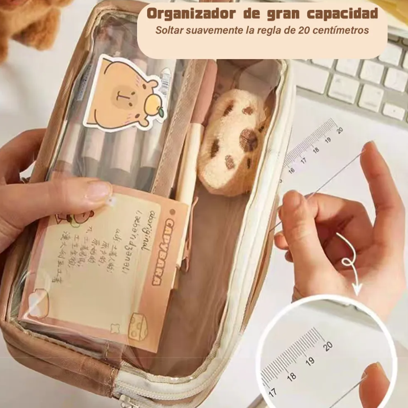 Estuche Aesthetic Lapicera Capibara Pencil Case Papeleria
