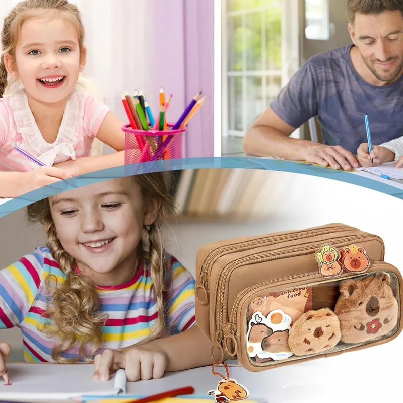Estuche Aesthetic Lapicera Capibara Pencil Case Papeleria