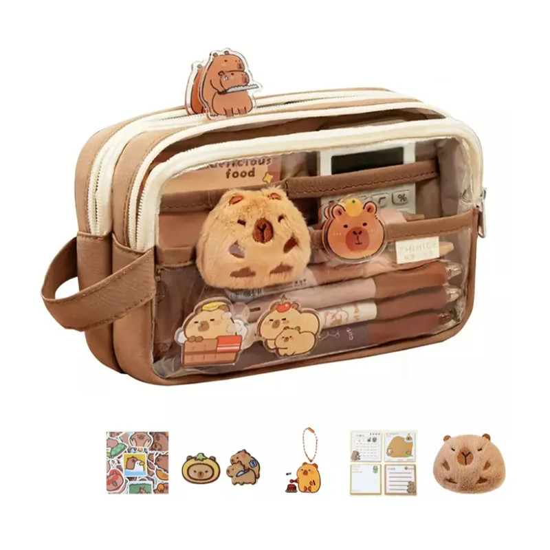 Estuche Aesthetic Lapicera Capibara Pencil Case Papeleria