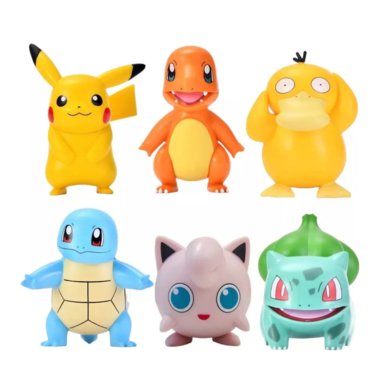 Muñecos De Pokémon Colección De 6 Figuras Pikachu