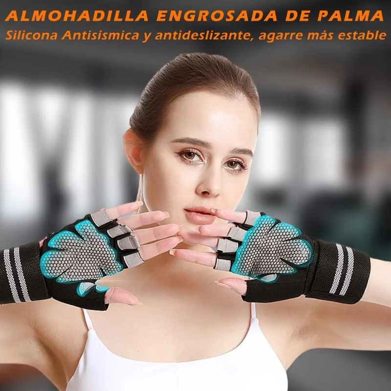 Guantes Para Gym Pesas Deportivos Muñequeras Mujer Y Hombre