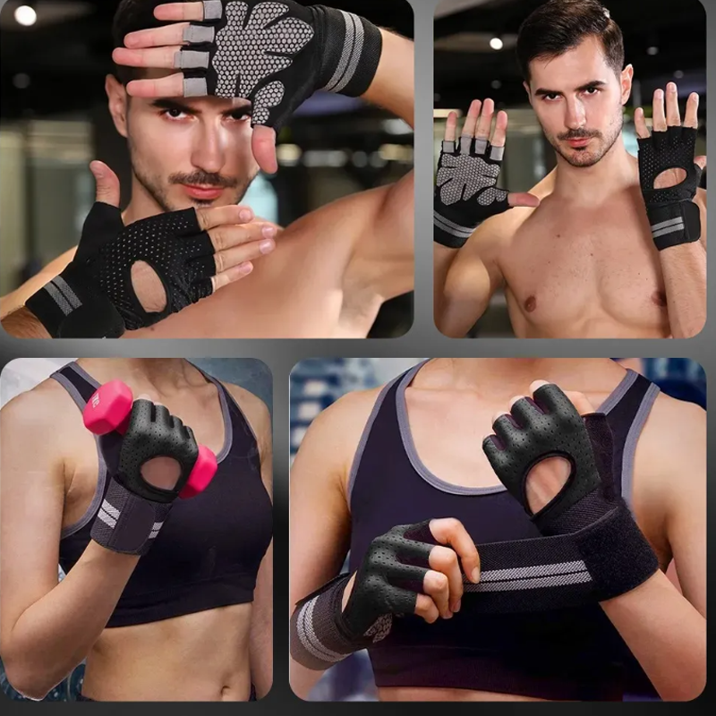 Guantes Para Gym Pesas Deportivos Muñequeras Mujer Y Hombre