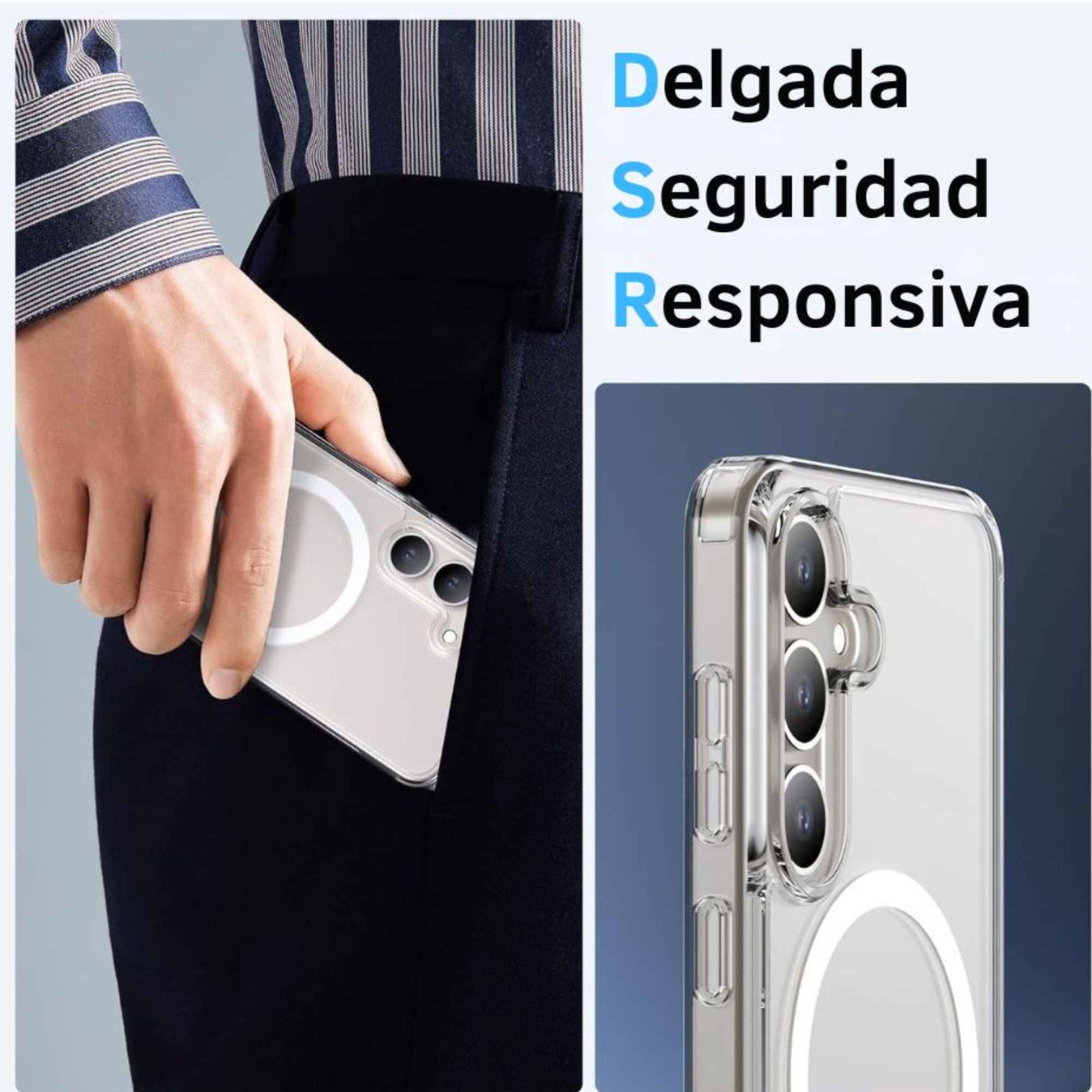 Funda Aluminio Raptic Crystal Uso Rudo Magnetico Para Samsung S25 Plus 